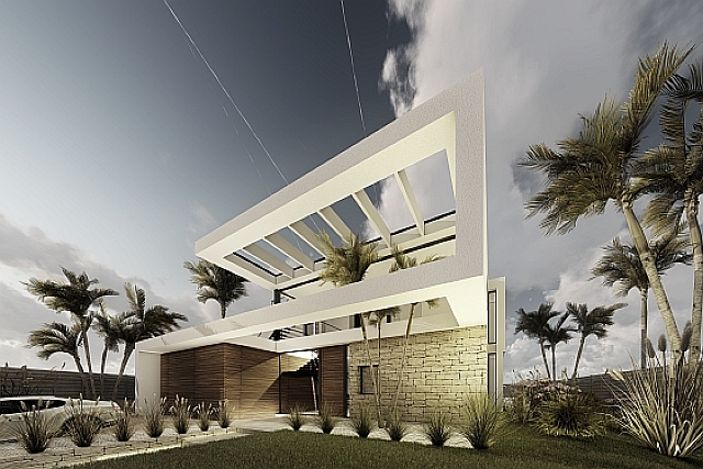 Von Architekten entworfene Villa mit atemberaubendem modernem Stil